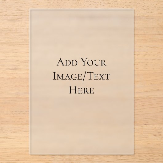 Blank Wedding Templates | Elegant Customizable  Acryl Uitnodigingen (Voorkant)