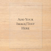 Blank Wedding Templates | Elegant Customizable  Acryl Uitnodigingen (Voorkant)