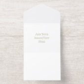 Blank Wedding Templates | Elegant Customizable  All In One Uitnodiging (Binnenkant)