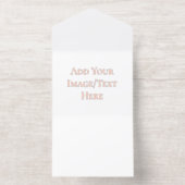 Blank Wedding Templates | Elegant Customizable  All In One Uitnodiging (Binnenkant)