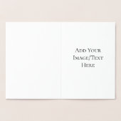 Blank Wedding Templates | Elegant Customizable  Folie Kaarten (Binnen)