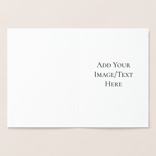 Blank Wedding Templates | Elegant Customizable Folie Kaarten (Binnen)