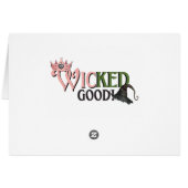 Blank Wicked Theme Tent Food Card (Achterkant Horizontaal)