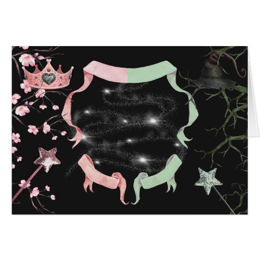 Blank Wicked Theme Tent Food Card (Voorkant Horizontaal)