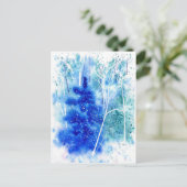 Blank Winter Woodland Waterverf Art Feestdagenkaart (Staand voorkant)