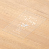 Blank wit aangepaste bruiloft uitnodiging (Laagn)