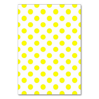 Blank Wit en Geel Polka Dot Kaart