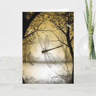 Blank Woodland Dragonfly Wenskaart Kaart