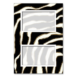 Blank Zebra Print Naam Plaats Kaart