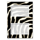  Blank Zebra Print Naam Plaats Kaart (Voorkant)