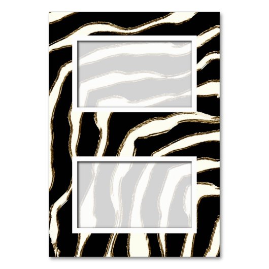  Blank Zebra Print Naam Plaats Kaart (Voorkant)