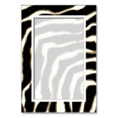  Blank Zebra Print Tabel Nummer Kaart (Voorkant)