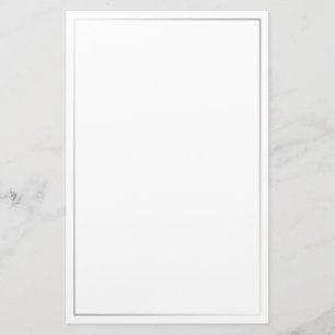 Blank zilver briefpapier