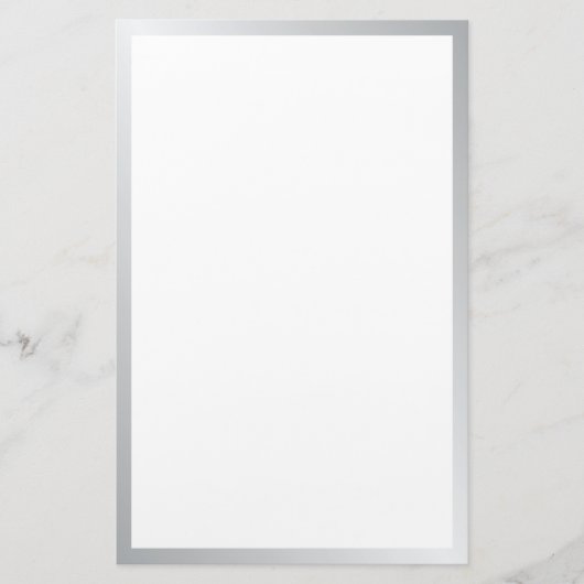 Blank zilver briefpapier (Voorkant)
