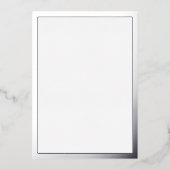 Blank Zilver Folie Uitnodiging (Voorkant)