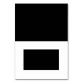 Blank Zwart & Wit Gehuurde Naam Plaats Kaart (Voorkant)