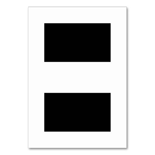 Blank Zwart & Wit Gehuurde Naam Plaats Kaart (Voorkant)