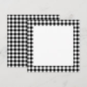Blank zwart-wit gingham-patroon (Voorkant / Achterkant)