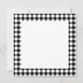 Blank zwart-wit gingham-patroon (Voorkant)