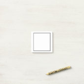 Blank Zwart-wit Post-it® Notes (Op bureau)