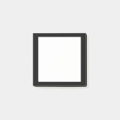 Blank Zwart-wit Post-it® Notes (Voorkant)