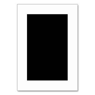 Blank Zwart & Wit Tafelnummer Kaart