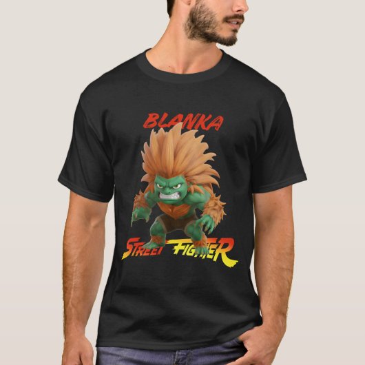Blanka : The Amazonian Electric Beast T-shirt (Voorkant)