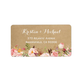 Blanke botanische tuinbouten etiket