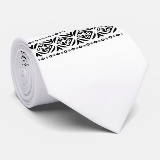 blanke en zwarte vader van het stropdas van de Bri (Opgerold)