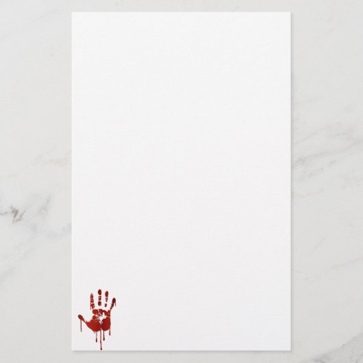 Blanke hand briefpapier (Voorkant)