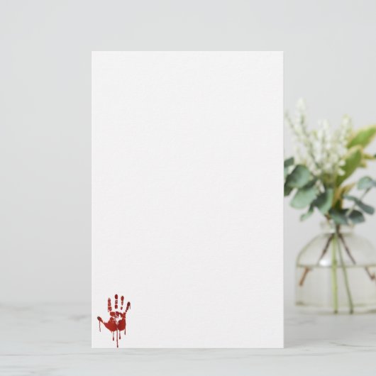 Blanke hand briefpapier (Staand voorkant)