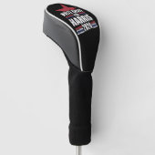 Blanke kerels voor Kamala Harris 2024 Golfheadcover (Schuin)
