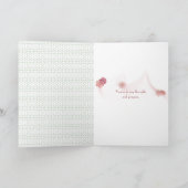 blanke Perzische kat op stoel denken aan jou Kaart (Binnen)