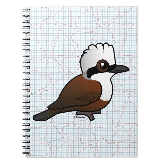 Blanke Witkreukvogel Notitieboek (Voorkant)