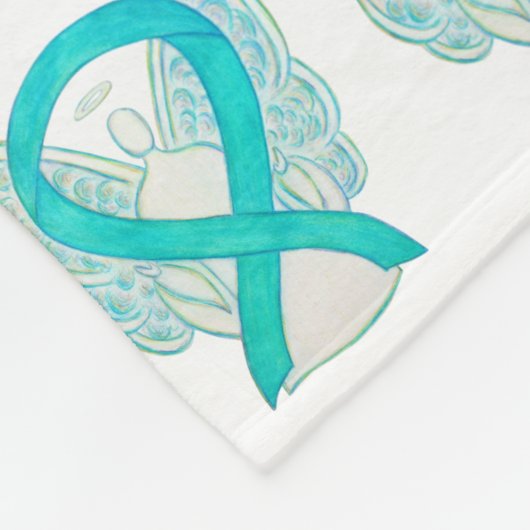 Blanken met cervicale kanker fleece deken (Hoek)