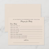 Blanken voor baby. Eenvoudige minimalistische roze Advieskaart (Voorkant / Achterkant)