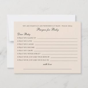 Blanken voor baby. Eenvoudige minimalistische roze Advieskaart