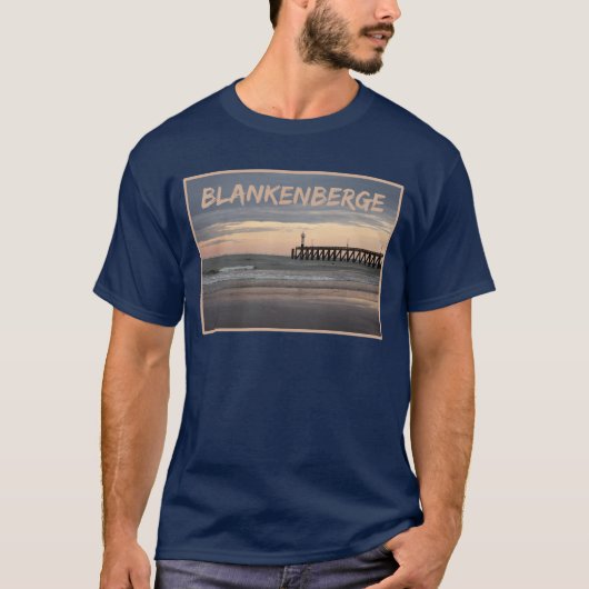 Blankenberge Sunset, Belgian Coast T-Shirt (Voorkant)