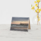 Blankenberge zonsondergang, Belgische Kust Verjaar Kaart (Gele Bloem)