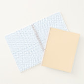 Blankerende amandel (vaste kleur) notitieboek (Binnen)