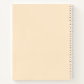 Blankerende amandel (vaste kleur) notitieboek (Achterkant)