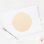 Blankerende amandel (vaste kleur) ronde sticker (Envelop)