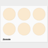Blankerende amandel (vaste kleur) ronde sticker (Vel)
