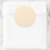 Blankerende amandel (vaste kleur) ronde sticker (Tas)