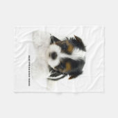 Blanket - Biewer Terrier Puppy Fleece Deken (Voorkant (Horizontaal))