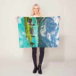 Blanket Bliss: Escape naar een Alpine Paradise Fleece Deken