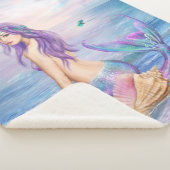 Blanket Blue Mermaid Sherpa Deken (3/4)