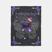 Blanket Butterfly a Letter from Heaven Fleece Deken (Voorkant)