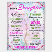 Blanket-cadeautjes voor dochters uit momen fleece deken (Voorkant)