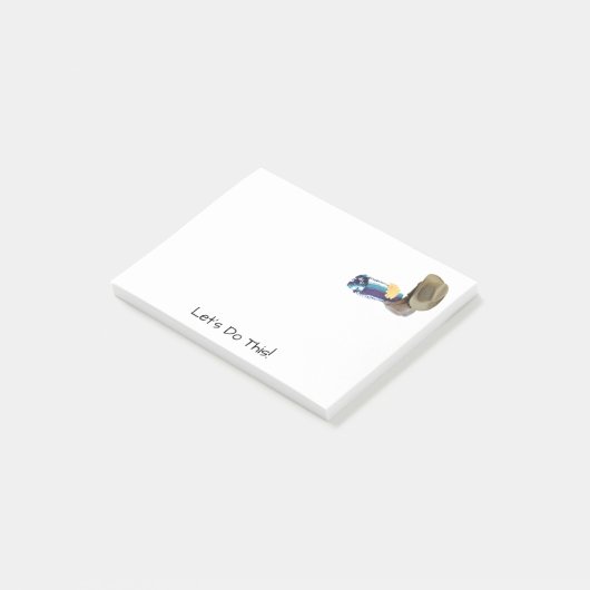 Blanket, Cowboy Boots en Pet Photo Custom Post-it® Notes (Schuin)